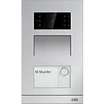Busch Jaeger H81363P1-A Busch Welcome IP Video-mini-buitenpost 1 beldrukker Aluminium Inbouw