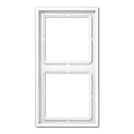 Jung LS 982 WW Afdekraam voor horizontale en verticale combinatie 2-voudig Alpine wit